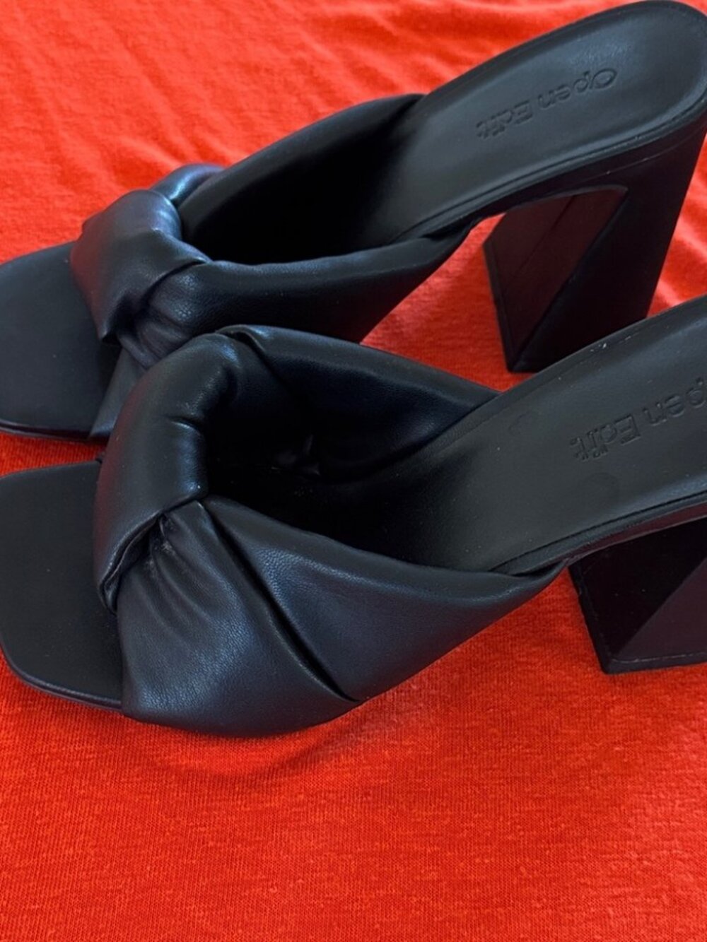Chic Black Mules by Open Edit